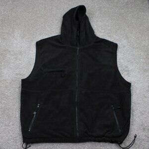 Ice Armor Reversible Vest Jacket Adult 2XL XXL Black‎ Hooded Coat by Clam Corp